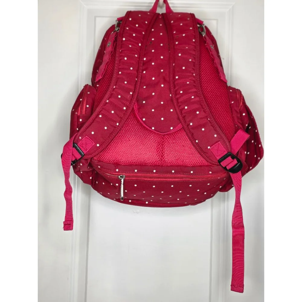 Qimiaobaby Multi-Function Diaper Bag Backpack – Red Polka Dot